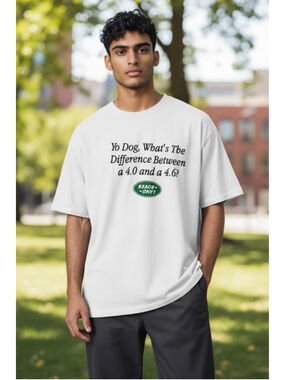 NWOT Men's TDL White Short Sleeve Tee XL with Green Land Rover Logo